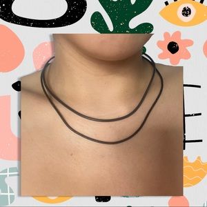 2 Chokers with Sterling Silver Clasps